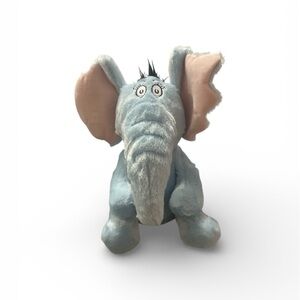 Dr. Seuss Soft Blue Horton Hear a Who Elephant with Pink Ears